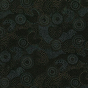 Indigenous dot painting in black white tan brown colouring 10800.101