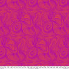 Adriane LeBan Geometric waves of colour in pink orange tones on cotton fabric PWAL024