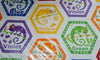 CHEERFUL AND COLORFUL Hexagons
