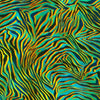 Black tiger stripes with neon aqua yellow orange green highlights Robert Kaufman RK21972286