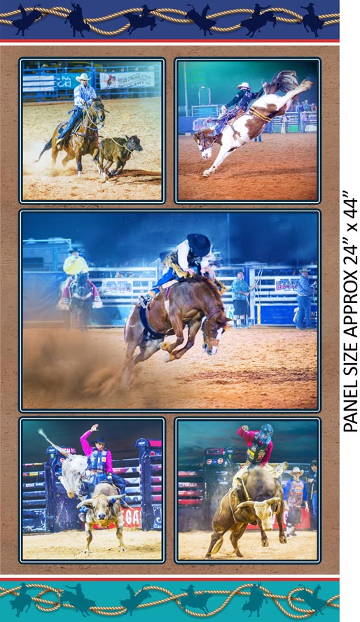 Rip-Roaring Rodeo Horses Allover Dirt 1150/06 - KEN1049 – Whispers of ...