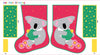 Christmas Koala Stocking with Xmas Baubles in Green