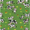black white cows in a green field with red yellow flowers animated 80500.103