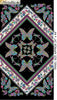 Panel featuring Butterfiles etched with gold in colours of Green Teal Purple Pink Blue Yellow on Black Background framed in a square of white border 2020.0512