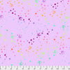 Colourful Doves in Purple, Green, Orange, with stars on a Lavender background