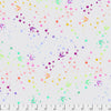 Colourful Doves in Purple, Green, Orange, with stars on a Grey, Whisper background