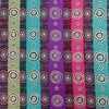 Indigenous dot painting in colours of olive, green, purple, pink, black green, depicting Desert flowers MST1007 DESB