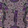 Dancing figures in Indigenous dot painting coloured purple black  white yellow MST1011 DSP
