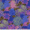 Kaffe Fassett Philip Jacob Freespirit Fabric flowers in colours of green orange blue pink grey brown PWJP107 - Cool