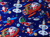 Santa in Space - Alexander Henry - Dark Navy