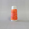 thread on cone for use with Sashiko stitching in a variegated  Shades of Orange Pink and Red LC89.301