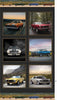 Mustang - Orange Red White Blue Yellow Fastback Model individually framed cars - 1043C
