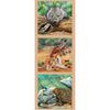 DV3177 - Panel - Wombat, Bluetounge Lizard, Kangaroo, Joey, Echidna, Wren, Indigenous Native Australian Animals